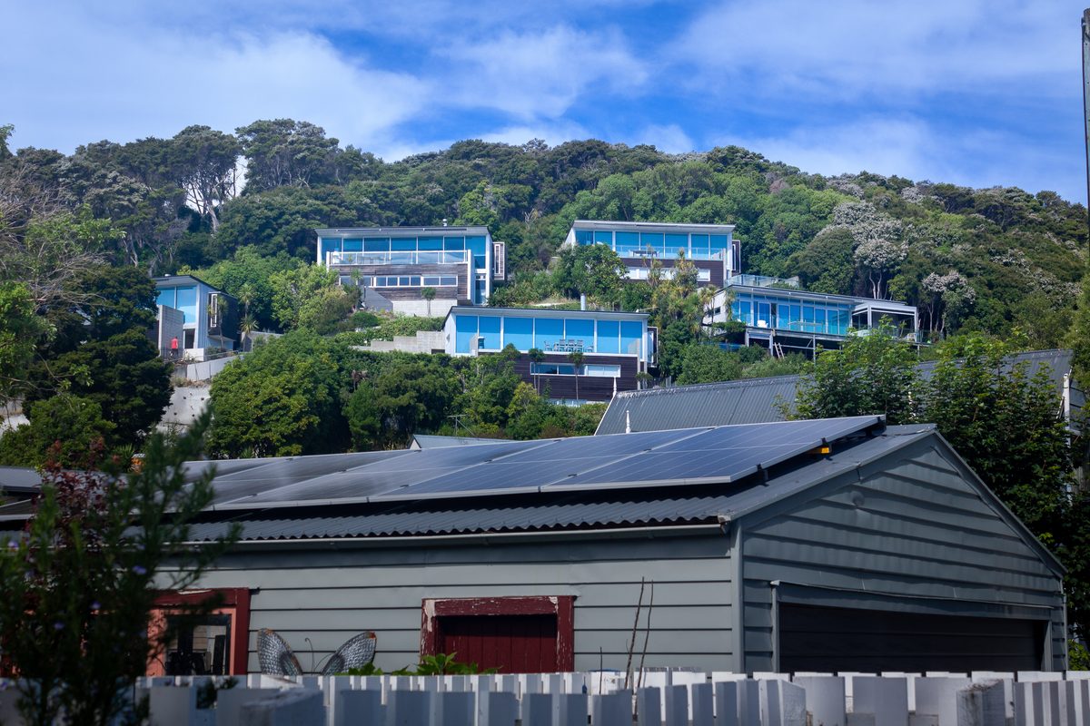 Hillside homes